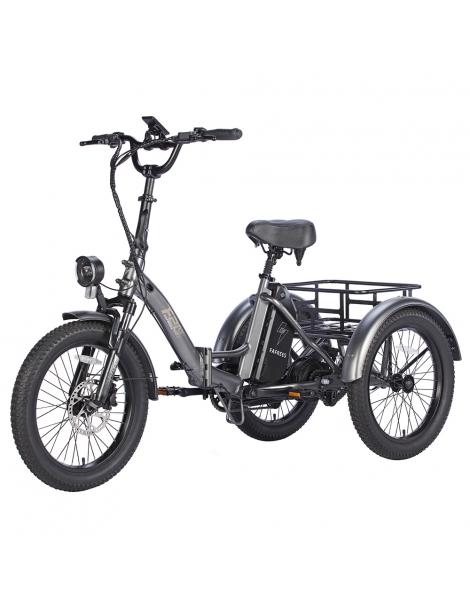 FAFREES F20 Mate Triciclo elettrico motore brushless 500W batteria 48V/18.2Ah pneumatici grassi 20*3.0 pollici - Grigio Online