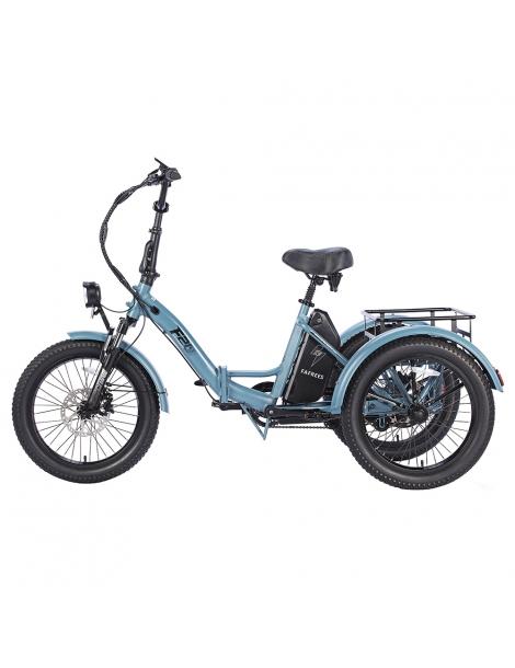 FAFREES F20 Mate Triciclo elettrico motore brushless 500W batteria 48V/18.2Ah pneumatici grassi 20*3.0 pollici - Blu Outlet