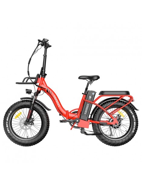FAFREES F20 Max 20*4.0 Grassi da 20 Pollici Bicicletta Elettrica Pieghevole - Batteria al Litio da 22.5Ah 500W - Rosso Vendita Calda