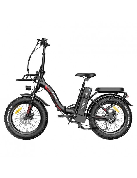 FAFREES F20 Max 20*4.0 Pneumatici Grassi da 20 Pollici Bicicletta Elettrica Pieghevole - Batteria al Litio da 22.5Ah 500W - Nero Vendita Economica