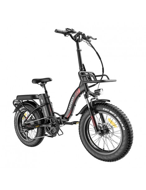FAFREES F20 Max 20*4.0 Pneumatici Grassi da 20 Pollici Bicicletta Elettrica Pieghevole - Batteria al Litio da 22.5Ah 500W - Nero Vendita Economica