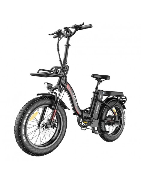 FAFREES F20 Max 20*4.0 Pneumatici Grassi da 20 Pollici Bicicletta Elettrica Pieghevole - Batteria al Litio da 22.5Ah 500W - Nero Vendita Economica