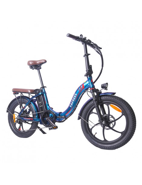 FAFREES F20 Pro 20 pollici Pneumatici Bicicletta Elettrica Pendolare Pieghevole 36V 18Ah Batteria al Litio 250W - Blu Negozio