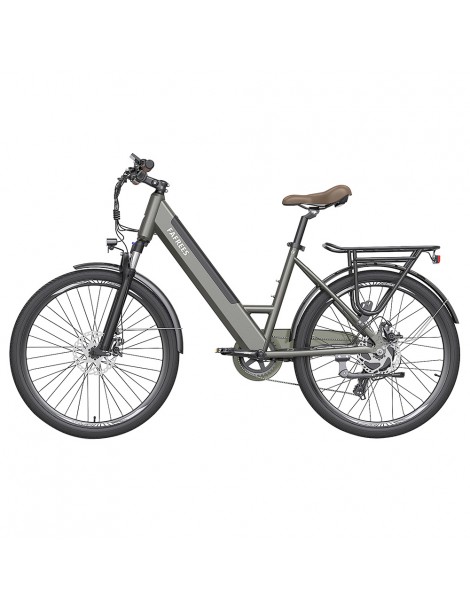 FAFREES F26 Pro 26'' E-Bike da città passo-passo 25 Km/h Motore 250W 36V 10Ah Batteria incorporata rimovibile-Grigio Nuova