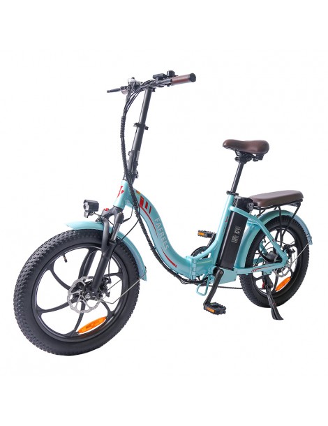 FAFREES F20 Pro 20 pollici Pneumatici Bicicletta Elettrica Pendolare Pieghevole 36V 18Ah Batteria al Litio 250W - Azzurro Sconto di tempo limitato
