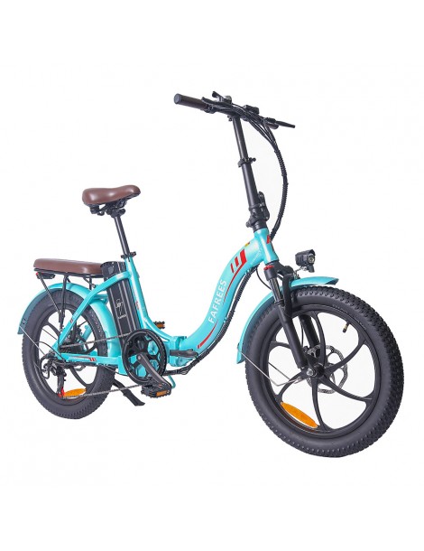 FAFREES F20 Pro 20 pollici Pneumatici Bicicletta Elettrica Pendolare Pieghevole 36V 18Ah Batteria al Litio 250W - Azzurro Sconto di tempo limitato