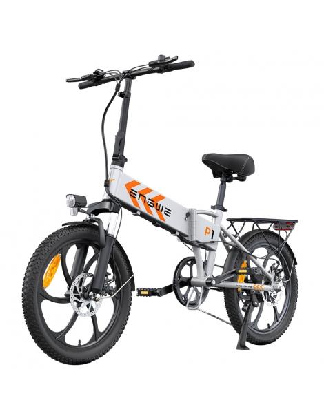 ENGWE P1 Bicicletta elettrica pieghevole pneumatico 20*3 pollici motore 250W batteria 36V 13Ah - Sliver Prezzo di fabbrica