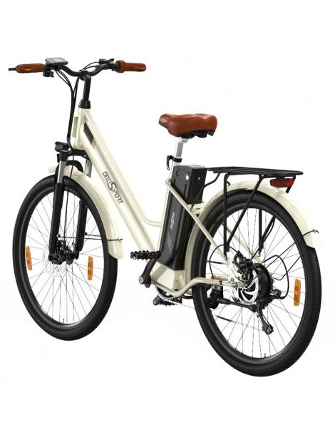 ONESPORT OT18-3 Bicicletta elettrica City pneumatici da 26*2.35 pollici motore da 250W batteria da 36V 14.4Ah - Bianco Offerta speciale