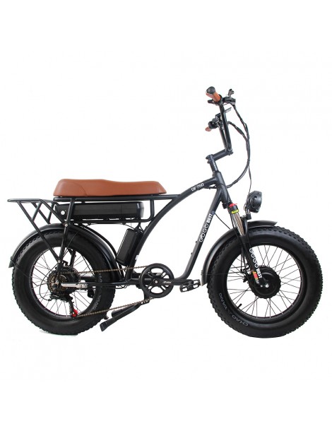 GOGOBEST GF750 Bicicletta elettrica motore 1000W*2 batteria 48V 17.5Ah freno a disco meccanico - nero Grande vendita