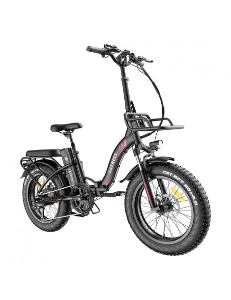 FAFREES F20 Max 20*4 Fat Inch Tire Bicicletta elettrica pieghevole - Motore brushless da 500W e batteria al litio da 18Ah - Nero Offerta Pasqua