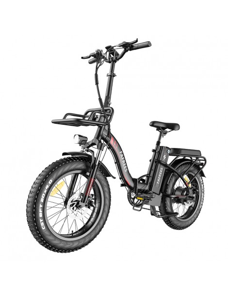FAFREES F20 Max 20*4 Fat Inch Tire Bicicletta elettrica pieghevole - Motore brushless da 500W e batteria al litio da 18Ah - Nero Offerta Pasqua