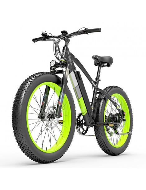 LANKELEISI XC4000 26*4.0 Inch Fat Tires Bicicletta elettrica autonomia massima 120KM velocità massima 40 km/h - motore 1000W Online Outlet