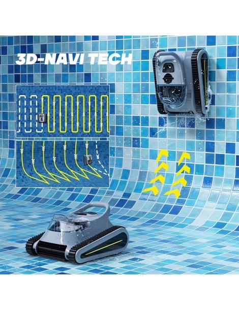 Seauto Crab Robot Piscina aspirazione 45000Pa arrampicata sulle pareti promemoria LED/vocale Lightning offer