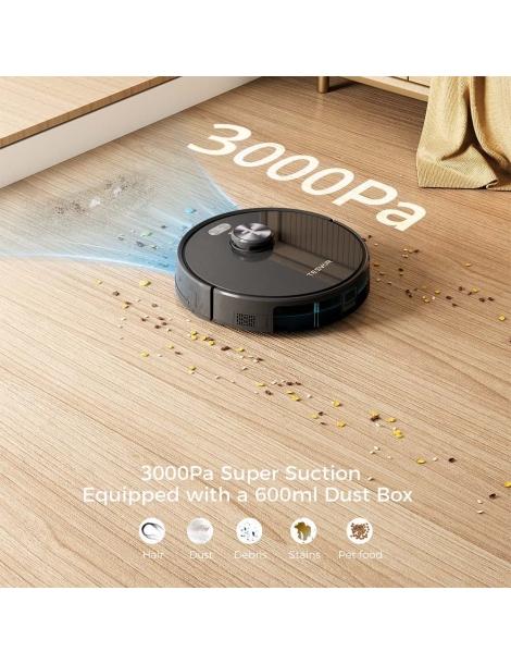 Tesvor S5 Robot Aspirapolvere 3 in 1 Aspirazione Mopping Spazzare 3000Pa Aspirazione Navigazione LiDAR - Nero Bestseller