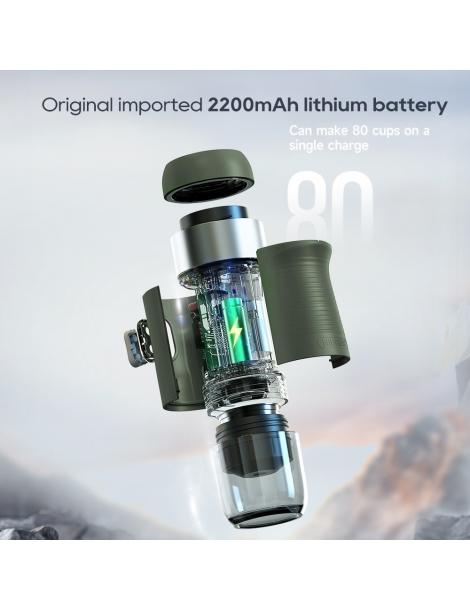 HiBREW H4B Caffettiera portatile senza fili 3 in 1 pressione 15 bar batteria ricaricabile 2200 mAh Ultimi tre giorni