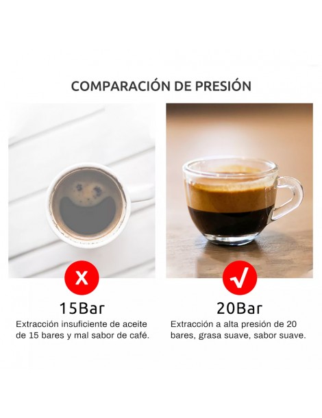 HiBREW H5 1050W Macchina da caffè 20 Bar Semi-Auto Cappuccino Espresso Capacità 1 5L Display temperatura Latest stili