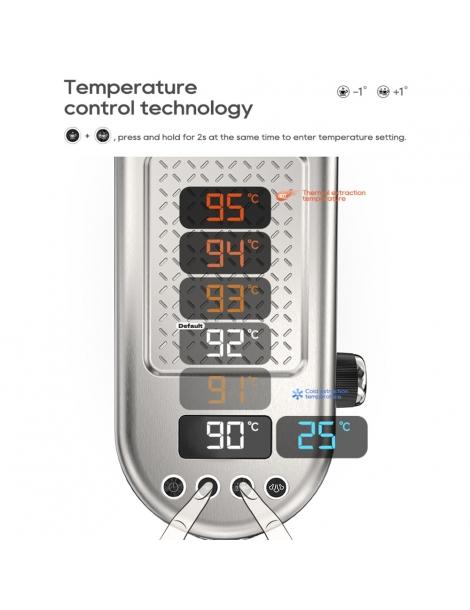 HiBREW H10B Macchina per caffè espresso pressione di estrazione 20 bar temperatura e volume della tazza regolabili - Argento Only for today