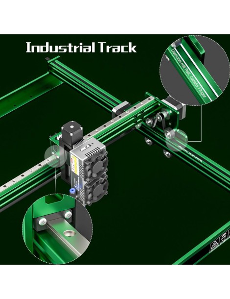 NEJE Max 4 E80 Taglierina con incisore laser potenza ottica 24W messa a fuoco fissa assistenza pneumatica automatica In Linea