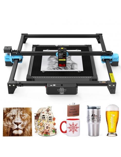 TWO TREES TTS-20 Pro 20W Laser Engraver Cutter con kit di assistenza pneumatica letto laser 0.08*0.08mm 418x418mm Promozione Limitata