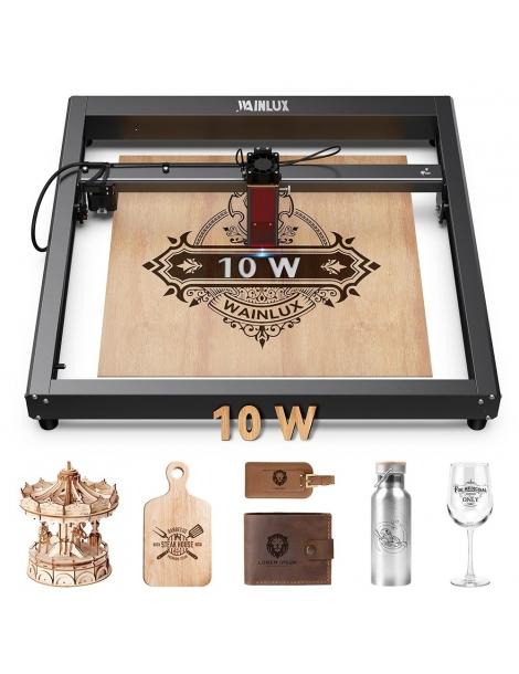 WAINLUX JL7 Taglierina per incisione laser potenza laser 10W punto compresso 0 05*0 08 mm 400*400 mm Shopping Online
