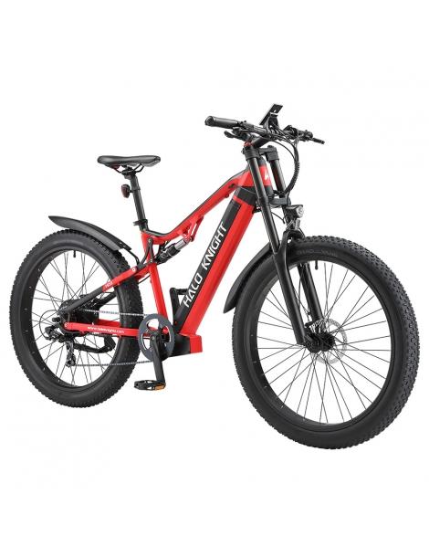 Halo Knight H03 MTB Bicicletta elettrica motore 1000W batteria 48V 19.2Ah pneumatico 27.5*3.0 pollici - Rosso Vendite Flash