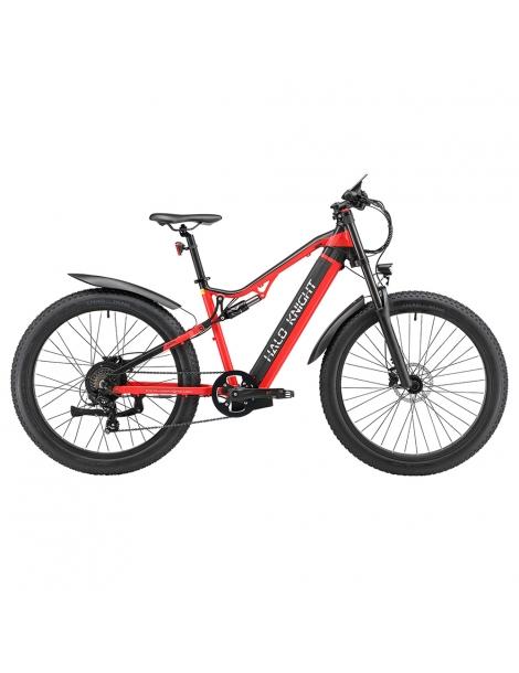 Halo Knight H03 MTB Bicicletta elettrica motore 1000W batteria 48V 19.2Ah pneumatico 27.5*3.0 pollici - Rosso Vendite Flash