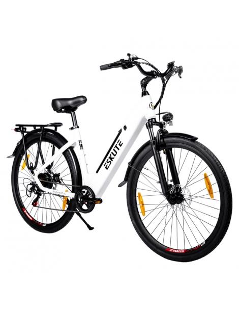 ESKUTE ES-28-SDXK Bicicletta elettrica motore da 250W batteria da 36V 20Ah pneumatici da 28*1.75 pollici - Bianco Shopping online