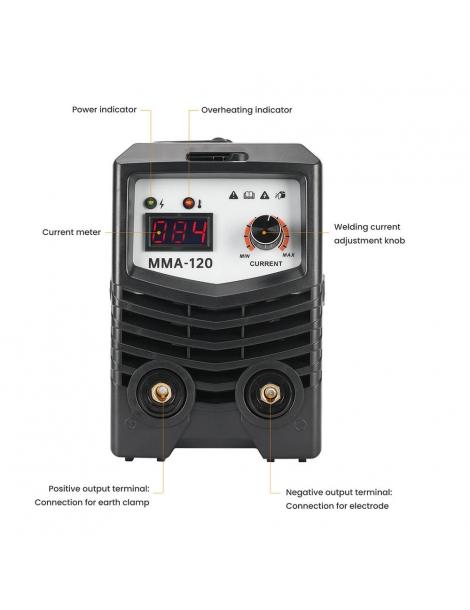 Mecpow MMA-120 Saldatrice a doppia tensione display a LED modalità di controllo IGBT funzione di avvio a caldo Ultimo giorno