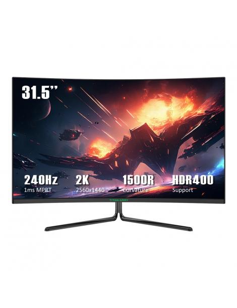TITAN ARMY C32C1S Monitor da gioco da 31 5 pollici risoluzione 2K frequenza di aggiornamento 240 Hz curvatura 1500R Promozione temporanea
