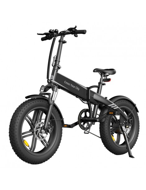 ADO A20F Bestia pieghevole E-bike 250W DC Brushless Motore 25km/h 36V 14.5Ah Batteria 20*4.0 Pneumatici Sensore di coppia-Nero Fino al 55% di sconto