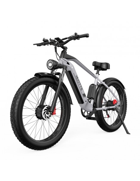 DUOTTS F26 26*4.0 Inch Bicicletta elettrica con pneumatici grassi doppio motore 750W*2 batteria LG 17.5Ah - Argento Super sconto