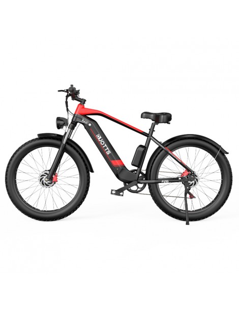 DUOTTS F26 26*4.0 Inch Bicicletta elettrica con pneumatici grassi doppio motore 750W*2 batteria LG 17.5Ah - Nero Enormi sconti