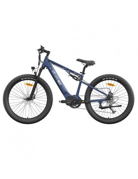 GOGOBEST GM27 Bicicletta elettrica 48V 350W Motore centrale Freno a disco idraulico - Blu Esporta salva