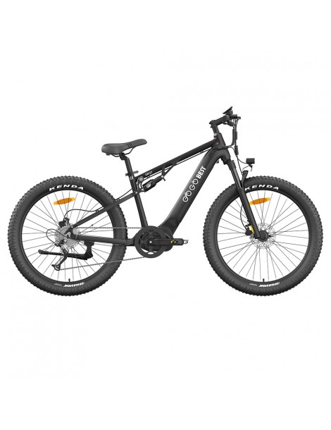 GOGOBEST GM27 Bicicletta elettrica 48V 350W Motore centrale Freno a disco idraulico - Nero Black Friday Prezzi