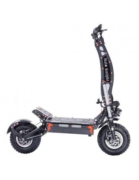 Halo Knight T107 Max 14 pollici Off-Road Pneumatici Scooter elettrico pieghevole 2*4000W Motori 72V 50Ah Batteria In vendita