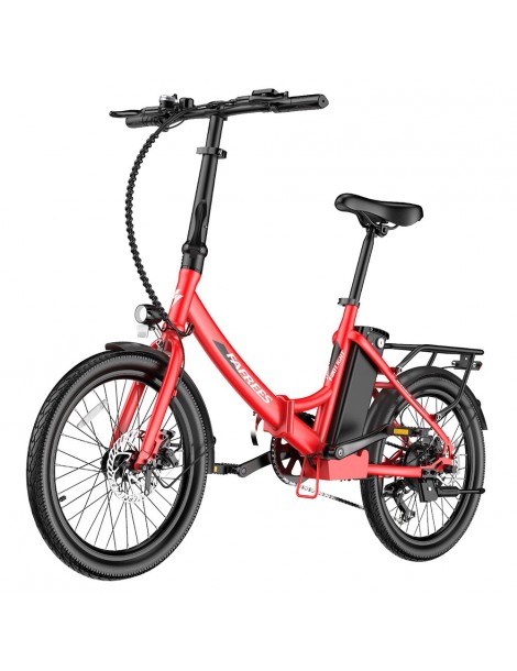 FAFREES F20 Light 20*1.95'' Pneumatico Bicicletta elettrica pieghevole da città motore 48V 250W batteria 14.5Ah - Rosso Qualità Garantita