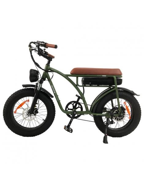 BEZIOR XF001 Plus Bici elettrica pneumatico 20*4.0in motore 48V 1000W velocità massima 45km/h 17.5Ah - Verde militare Acquista Ora