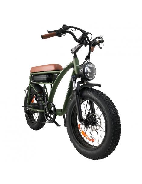BEZIOR XF001 Plus Bici elettrica pneumatico 20*4.0in motore 48V 1000W velocità massima 45km/h 17.5Ah - Verde militare Acquista Ora