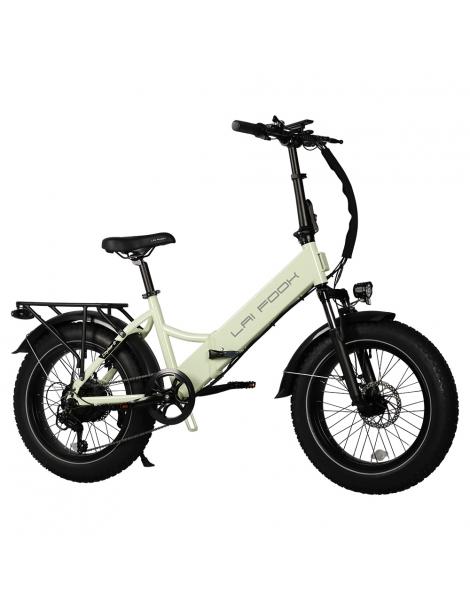 LAIFOOK Cityfun S Bicicletta elettrica pieghevole motore da 250W batteria da 48V 10.4AH pneumatici grassi da 20*4.0" - Verde Shopping Online