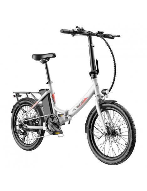 FAFREES F20 Light 20*1.95'' Pneumatico Bicicletta elettrica pieghevole da città motore 48V 250W batteria 14.5Ah - Bianco Affare Del Giorno