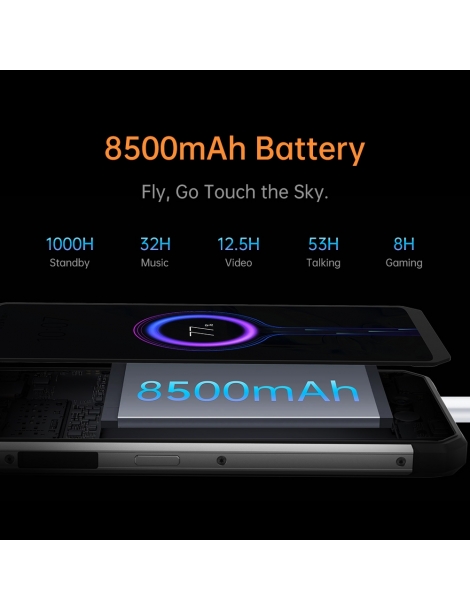 OUKITEl WP27 Smartphone robusto 12GB 256GB Presa