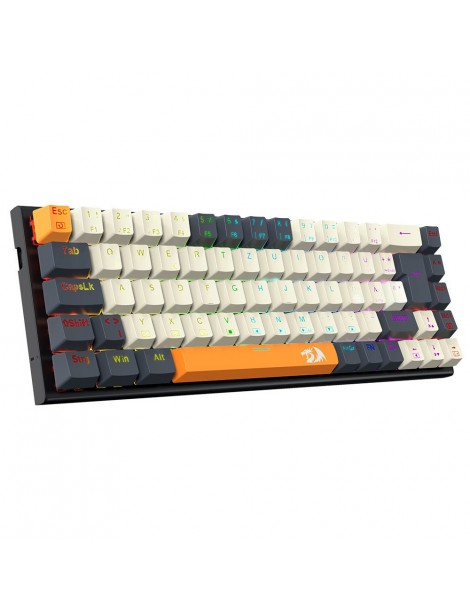 K633CGO-RGB Ryze Tastiera da gioco meccanica compatta a 68 tasti Layout tedesco Interruttore rosso retroilluminato RGB Offerta speciale