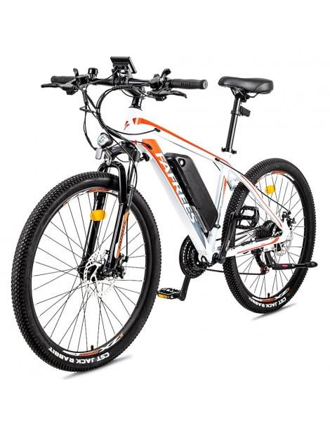 FAFREES Bici elettrica da 26 pollici 250 W con batteria agli ioni di litio da 36 V 10 Ah SHIMANO 21 velocità-Bianco Grandi sconti