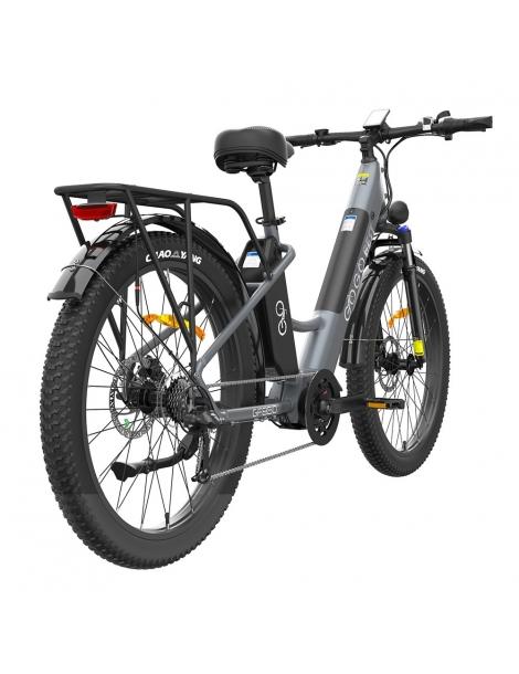GOGOBEST GF850 26 * 3 pollici pneumatici bicicletta elettrica con motore centrale 500W motore 2 * 10.4Ah batterie - Grigio Prezzo basso