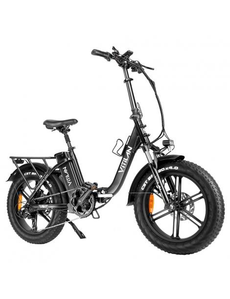 Vitilan U7 2.0 Bicicletta elettrica pieghevole ruote grasse da 20*4.0 pollici motore da 750W batteria 48V 20Ah - Nero Offerta settimanale