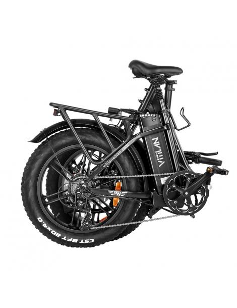 Vitilan U7 2.0 Bicicletta elettrica pieghevole ruote grasse da 20*4.0 pollici motore da 750W batteria 48V 20Ah - Nero Offerta settimanale