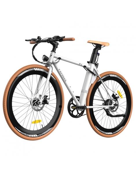 Fafrees F1 Bicicletta elettrica da città motore 250W 36V 10AH pneumatici CST 700C*38C 25km/h 40N.M 90km - Arancione bianco Ritorno libero
