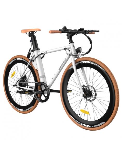 Fafrees F1 Bicicletta elettrica da città motore 250W 36V 10AH pneumatici CST 700C*38C 25km/h 40N.M 90km - Arancione bianco Ritorno libero