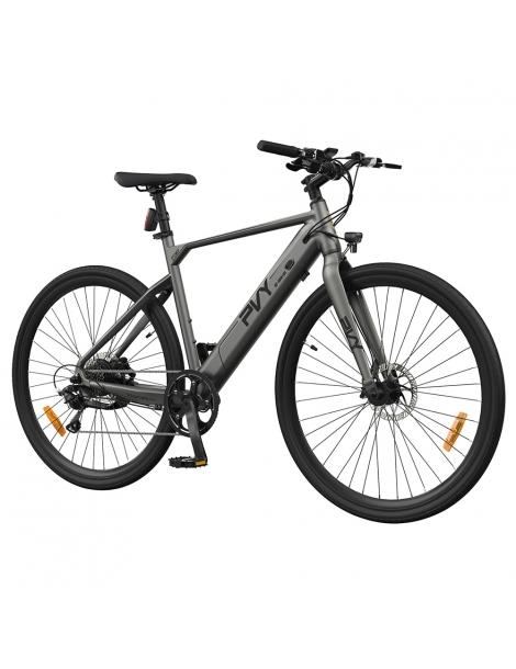 PVY P30 Bicicletta elettrica motore 500W batteria 36V 13.5Ah pneumatico 27.5*2.1” 32km/h 100km impermeabile IP66 - Grigio Ultimo giorno