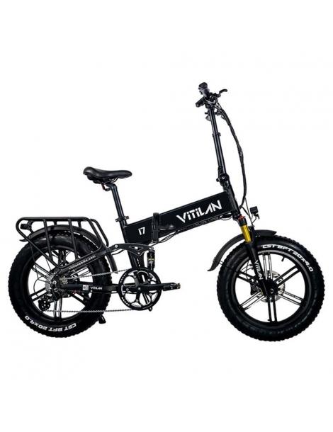 Vitilan I7 Pro 3.0 Bicicletta elettrica motore 750W 48V 20Ah pneumatico grasso 20*4.0 pollici 45km/h 80Nm 110km - Nero Offerta speciale della fabbrica